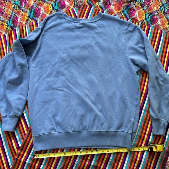 Looney Tunes Bugs Bunny Peace Love Unity Puff Paint Blue Sweatshirt XL - Picture 9 of 9